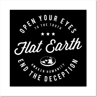 Flat Earth Awaken Humanity 2 Posters and Art